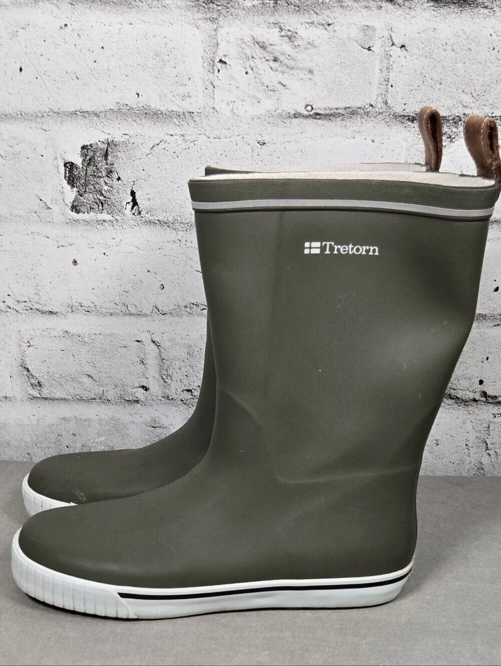 Tretorn Rubber Rain Boots Womens EU 40 Olive Green Waterproof Boots